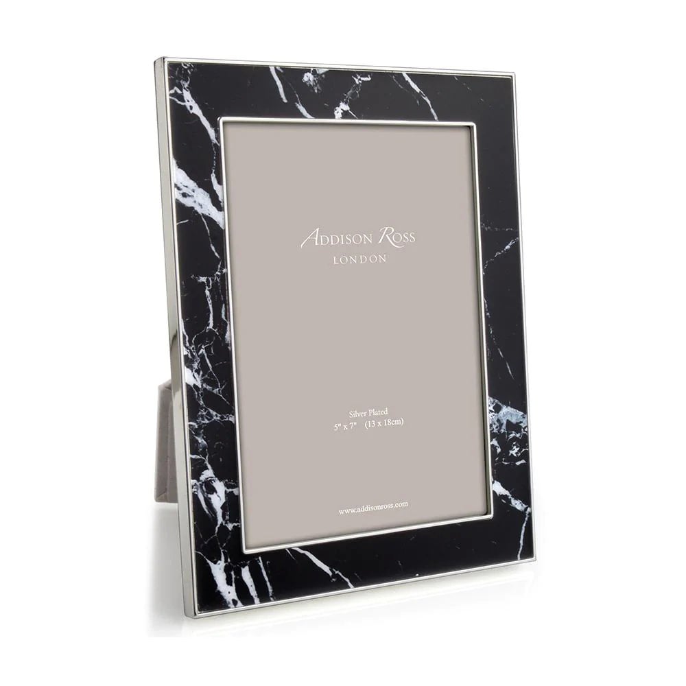 Addison Ross - 4 X 6 Frame, Black Marble & Silver | Venus